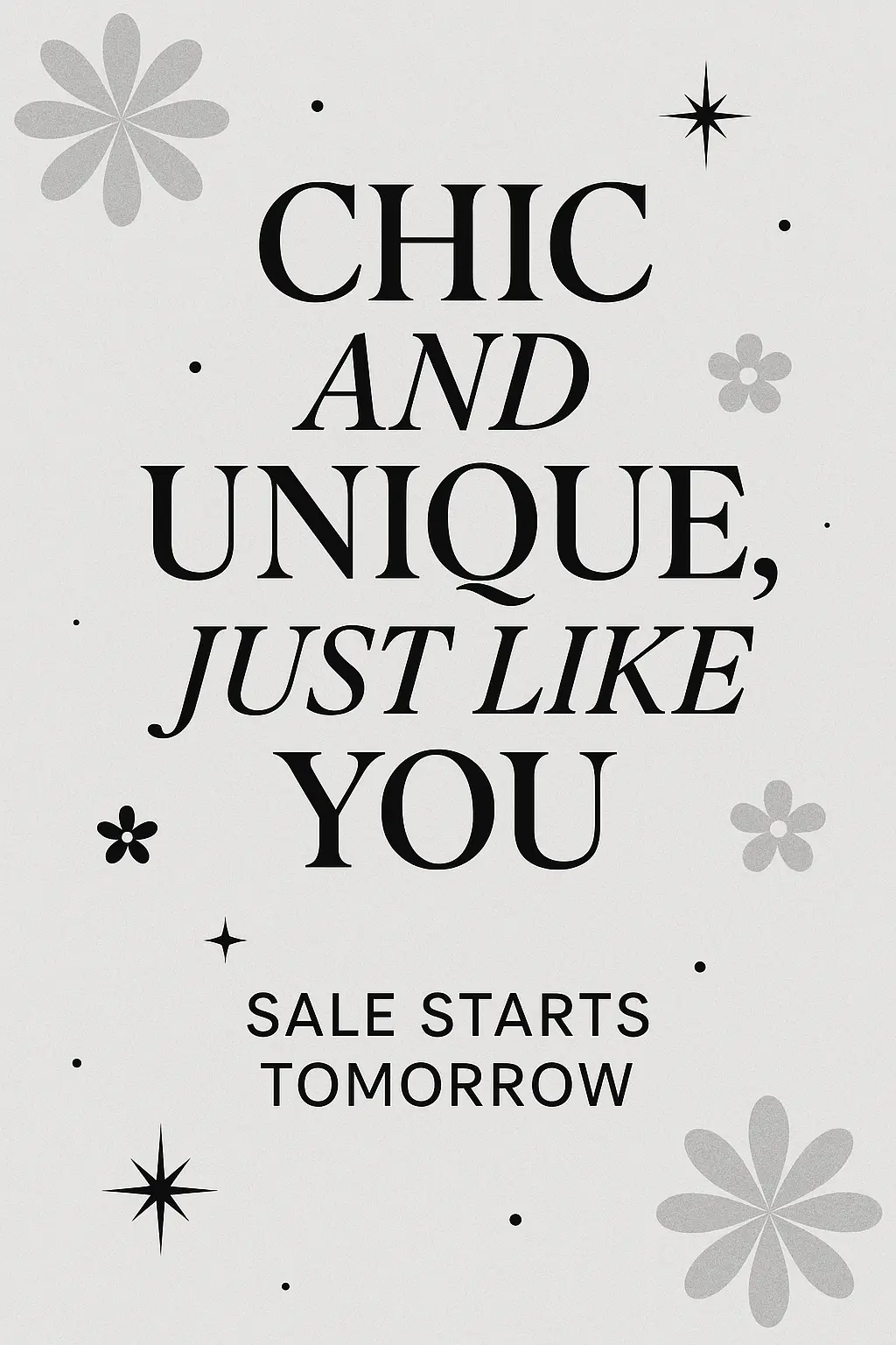 Event invitation card template modern minimalist fashion sale invitation