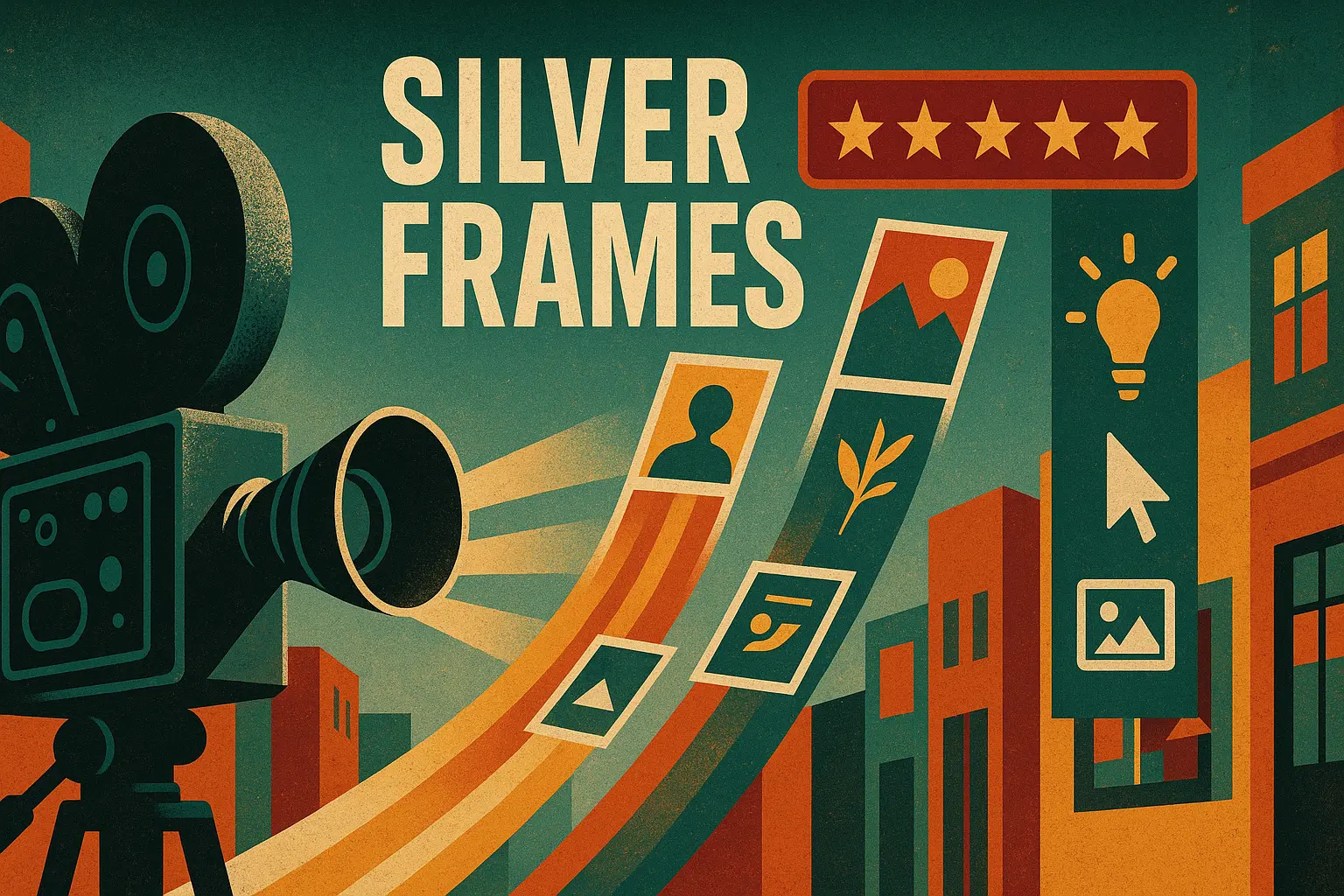 Haunting movie posters template of a skeletal gunslinger