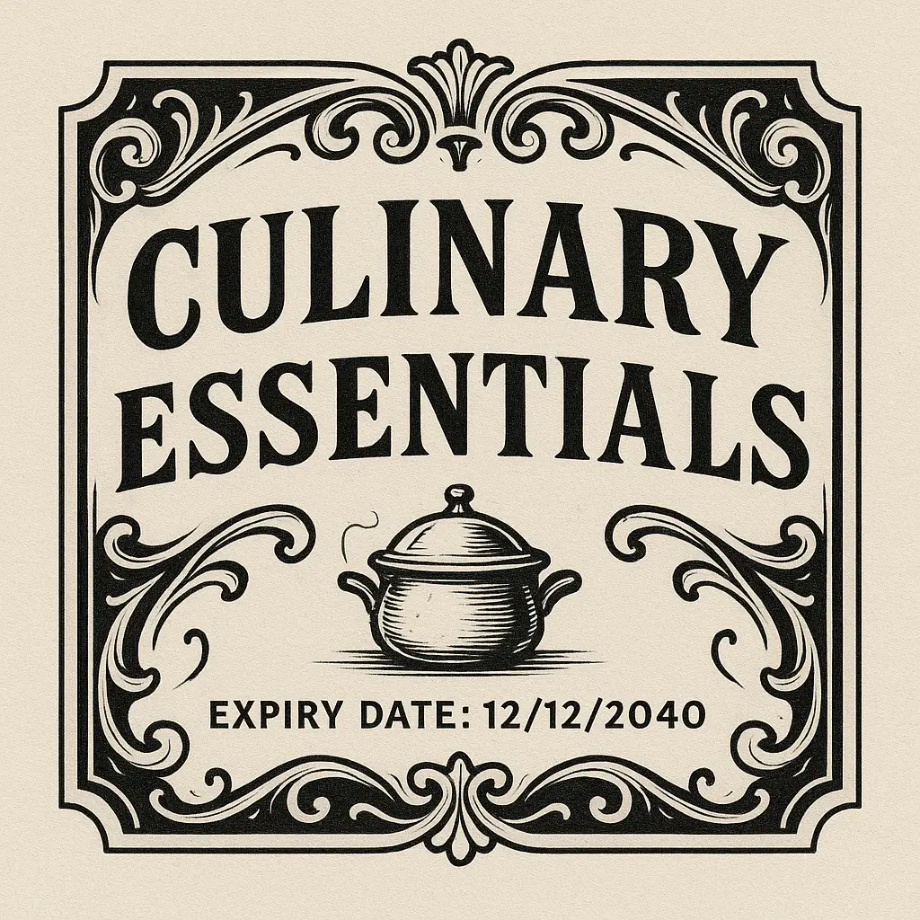 Sophisticated vintage label template with ornate border