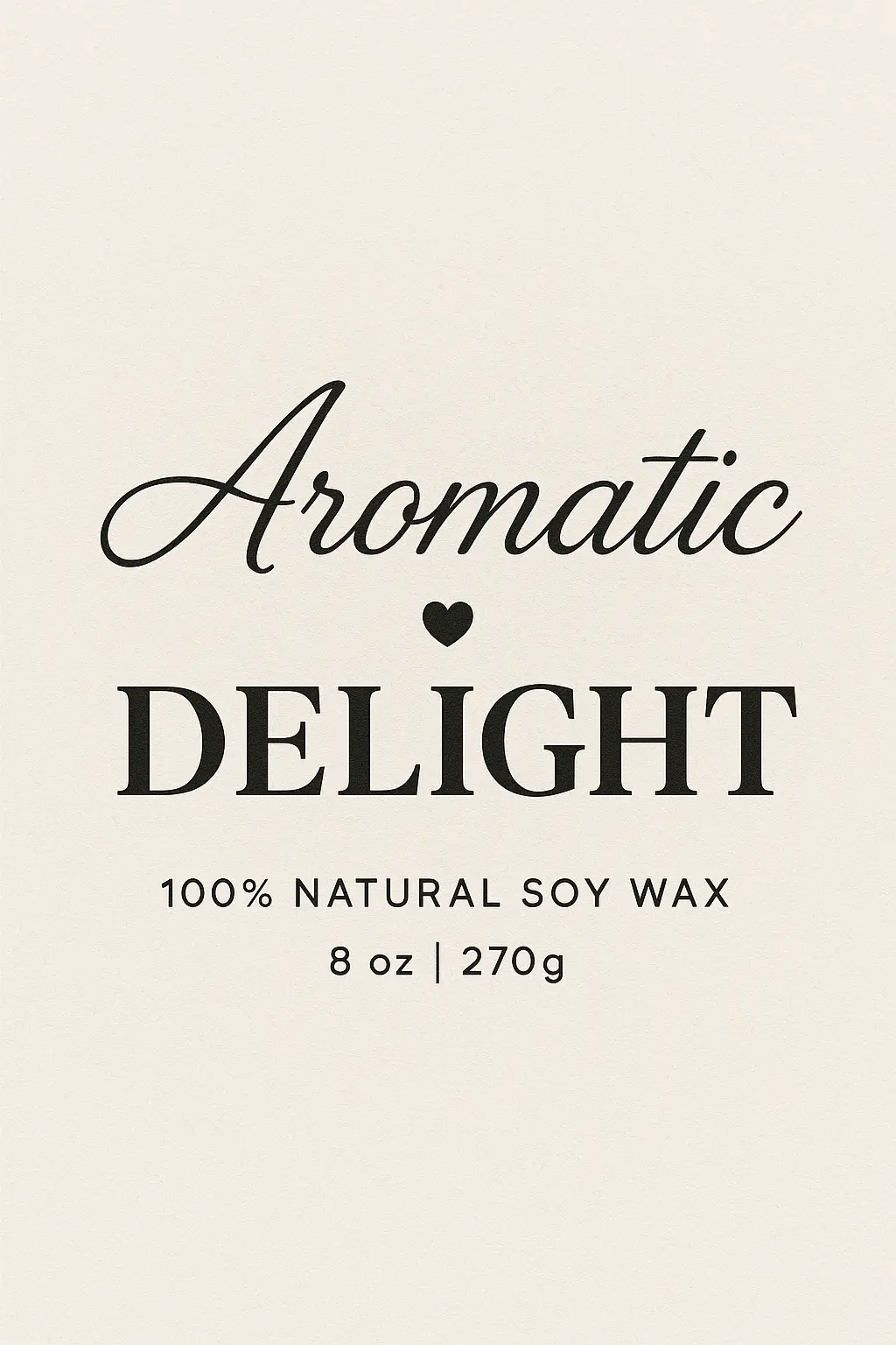 Modern minimalist label template with elegant beige hues.