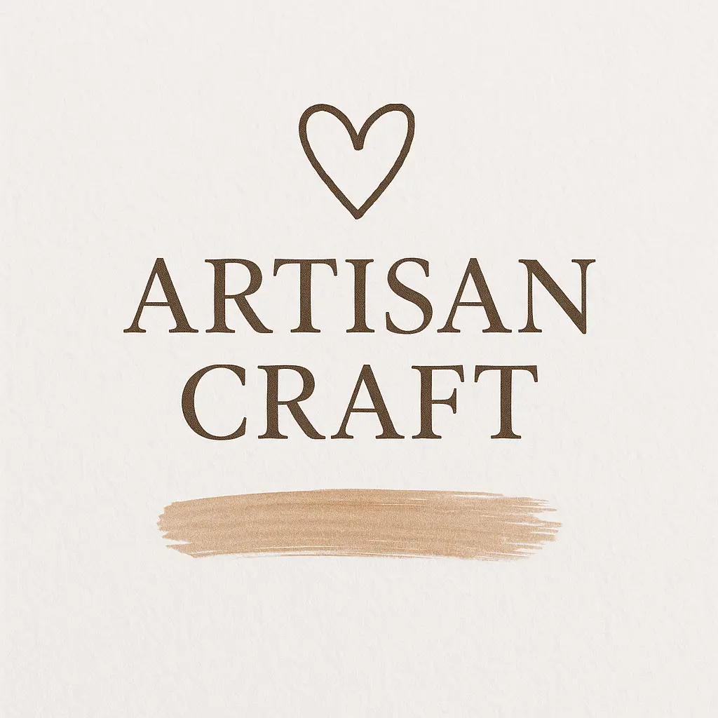 Minimalist label template with heart and brushstroke