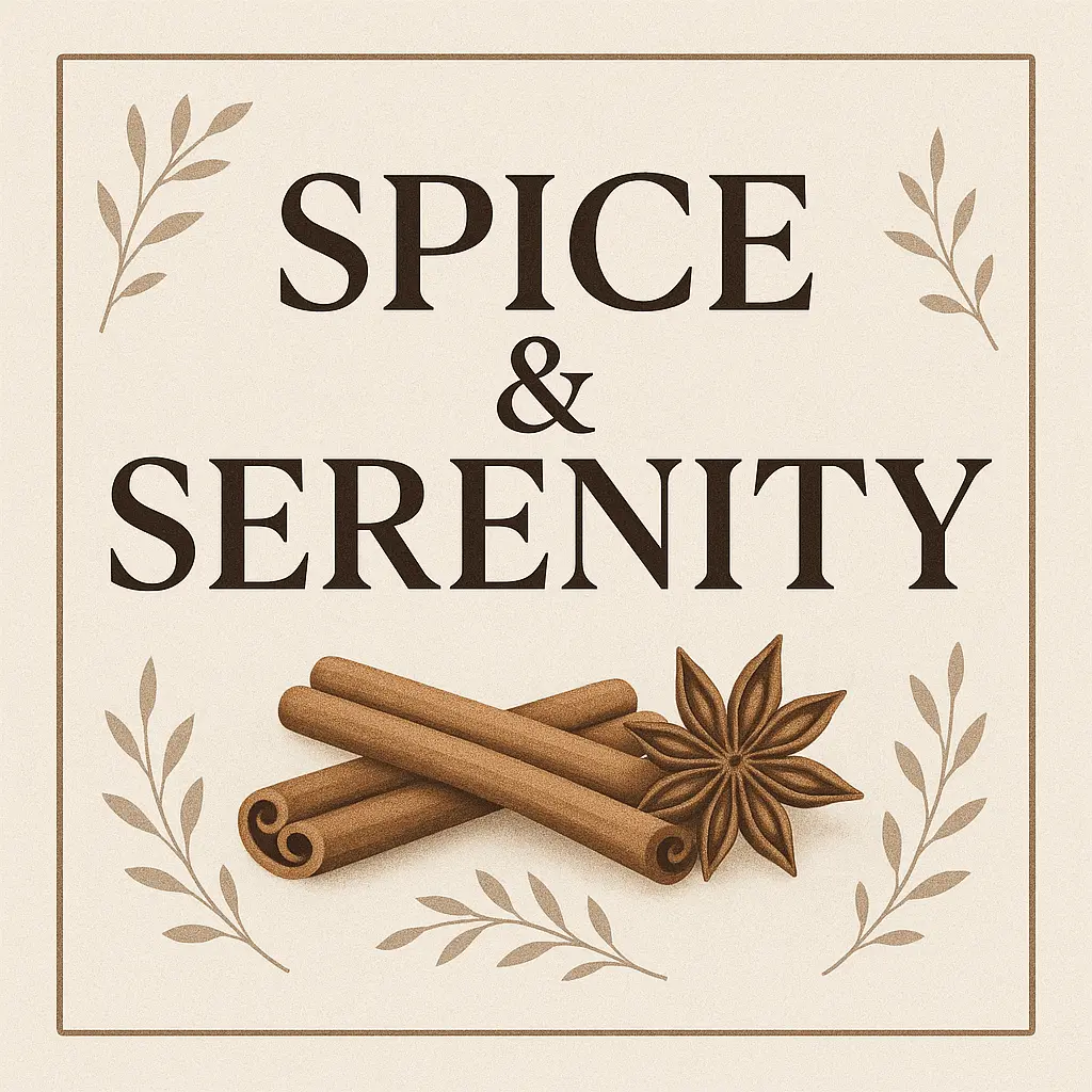 Minimalist label template with cinnamon vanilla theme.