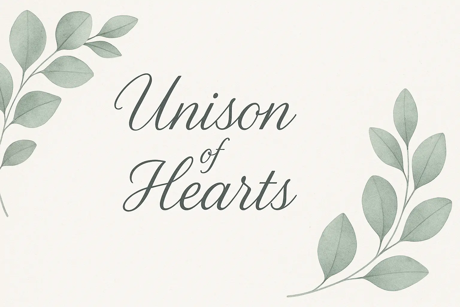 Minimalist wedding label template with botanical accents.