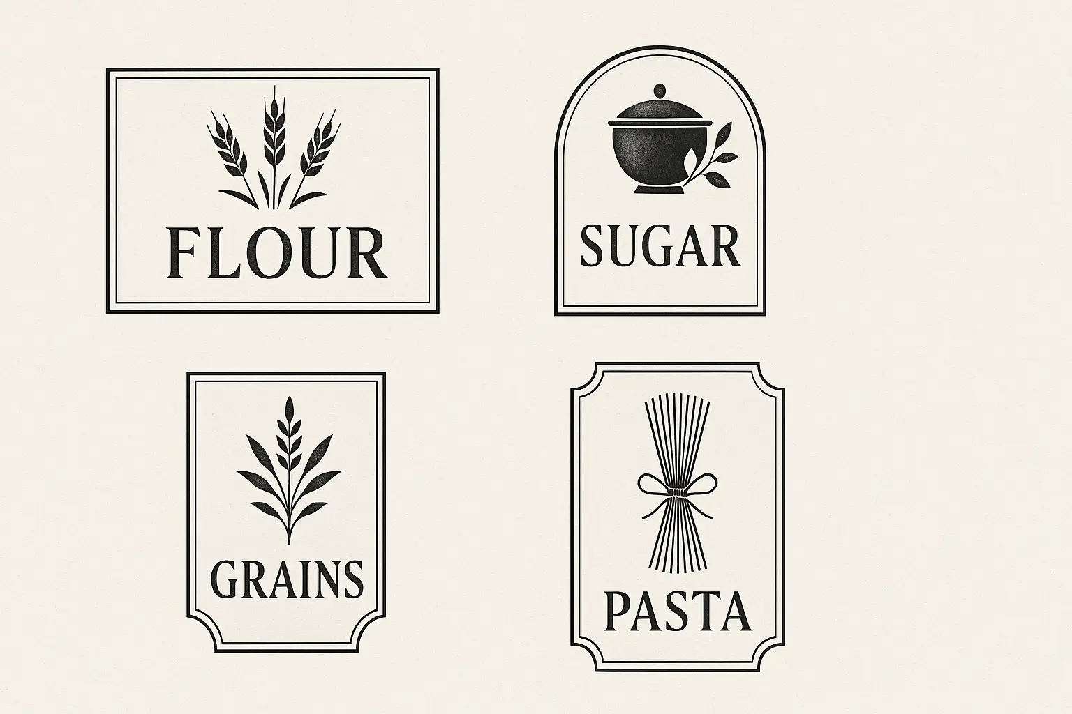 Vintage style label template with sophisticated elements.