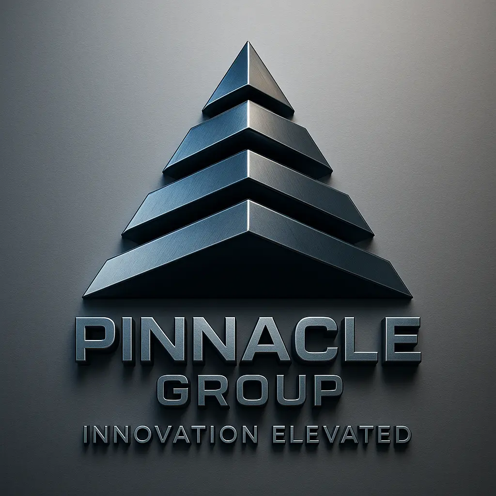 3d logo template with abstract pyramid shape.
