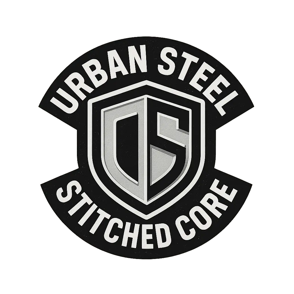 Monochrome clothing brand logo template with shield emblem