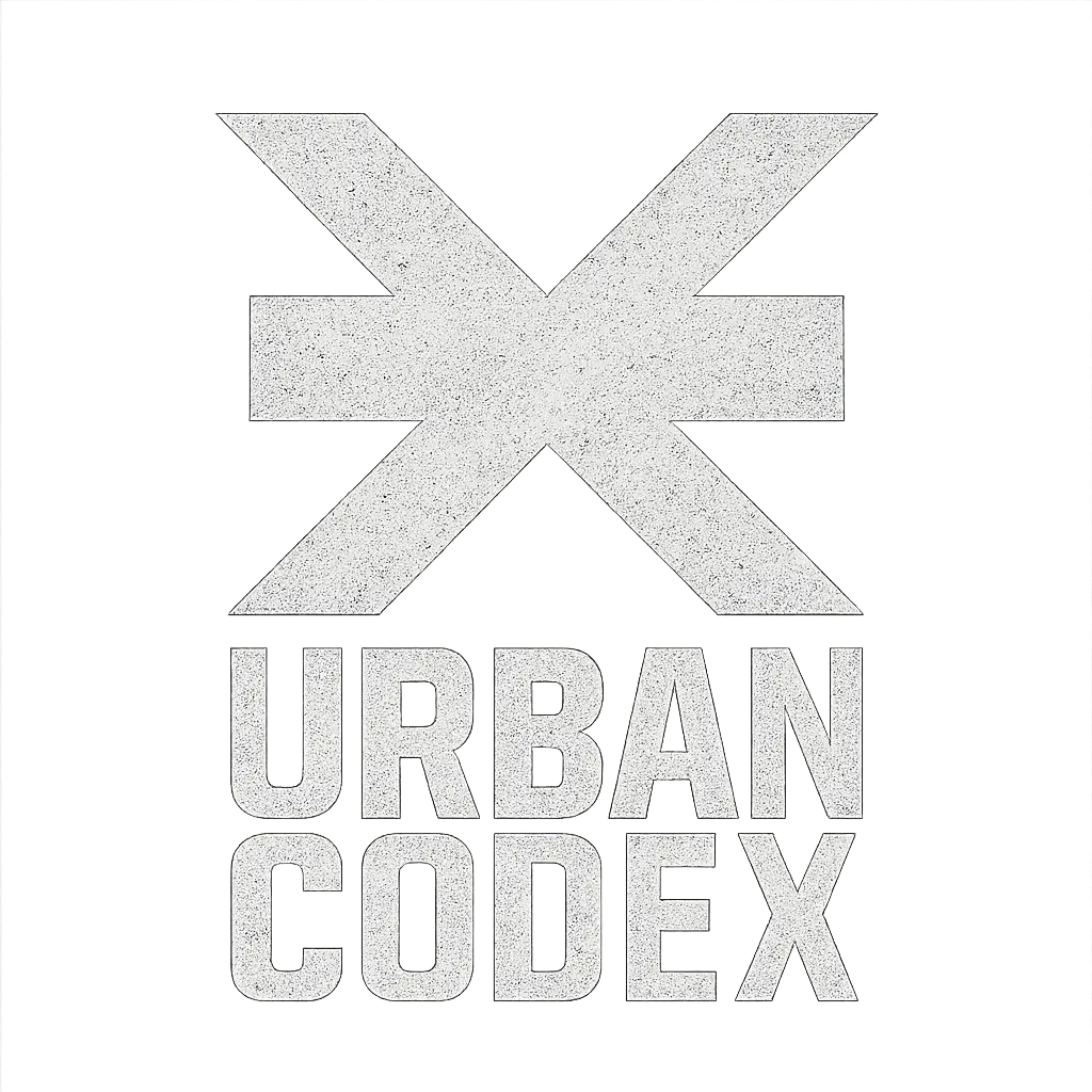 Black and white clothing brand logo template with bold emblem