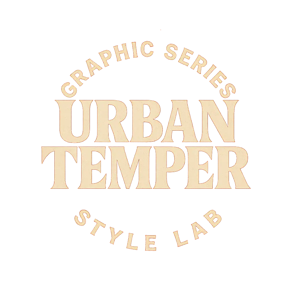 Bold red clothing brand logo template with serif typography