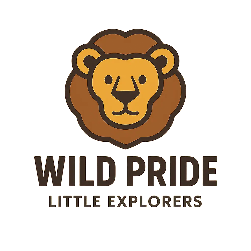 Playful lion-themed clothing brand logo template
