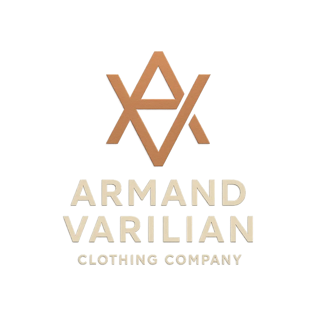 modern minimalist clothing brand logo template with geometric monogram