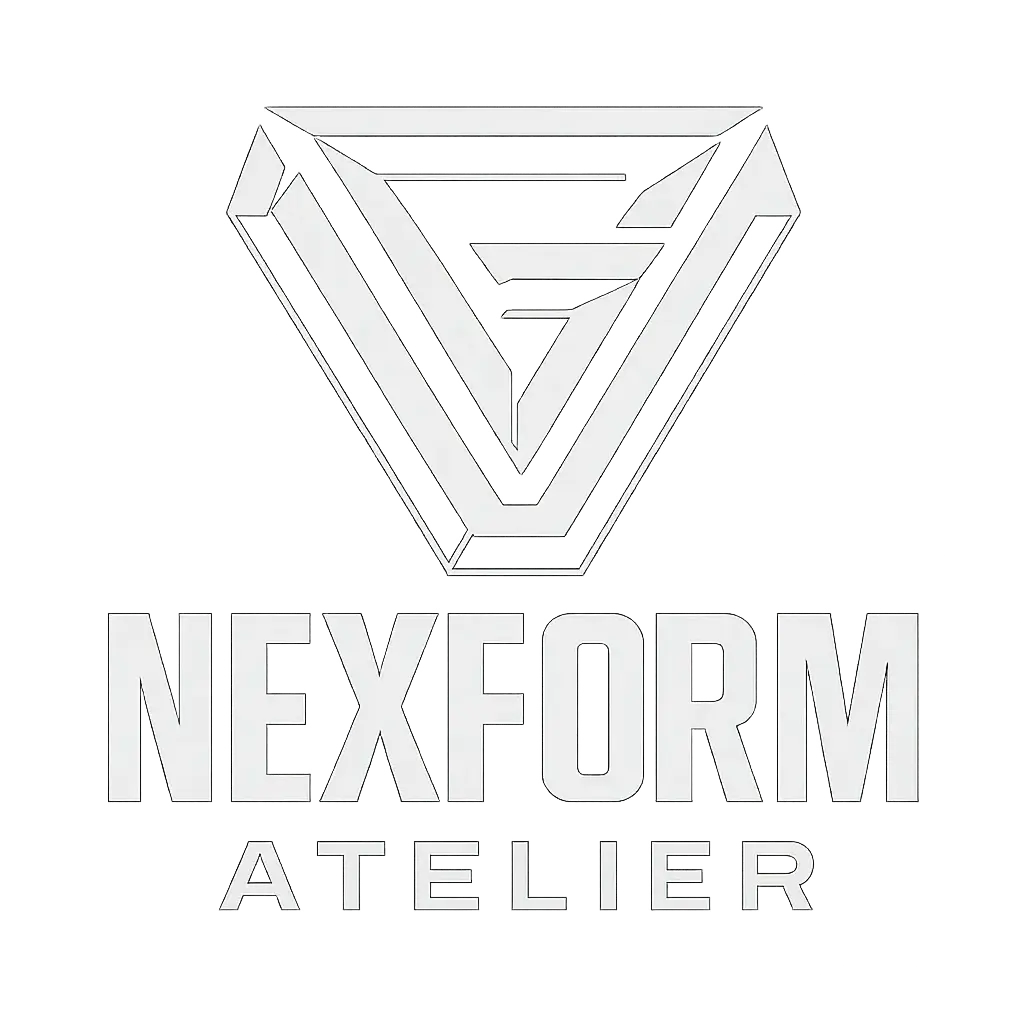 Futuristic monochrome clothing brand logo template