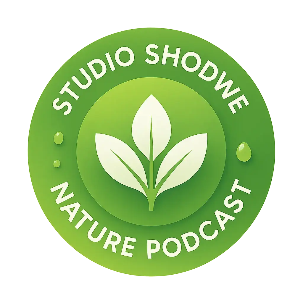 youtube logo template with three-leaf icon and nature theme