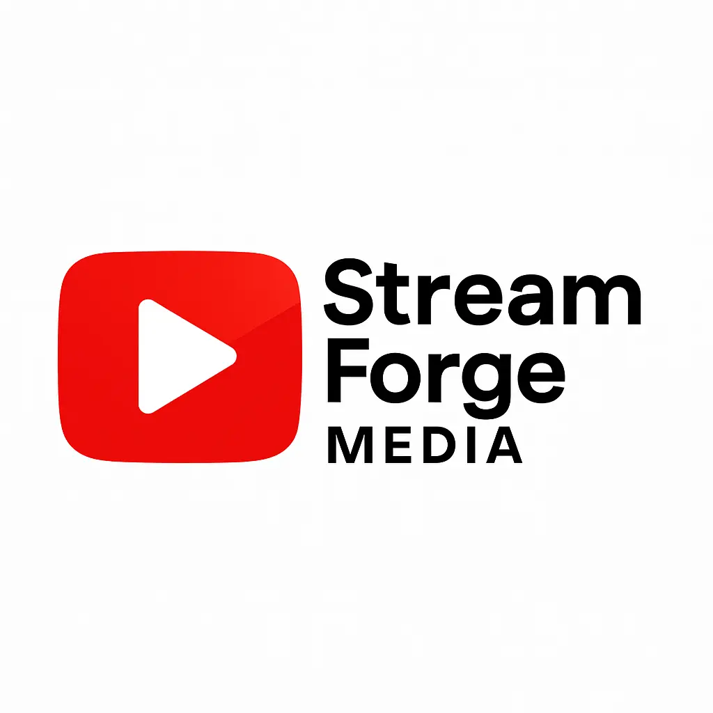 sleek red and white youtube logo template with play icon