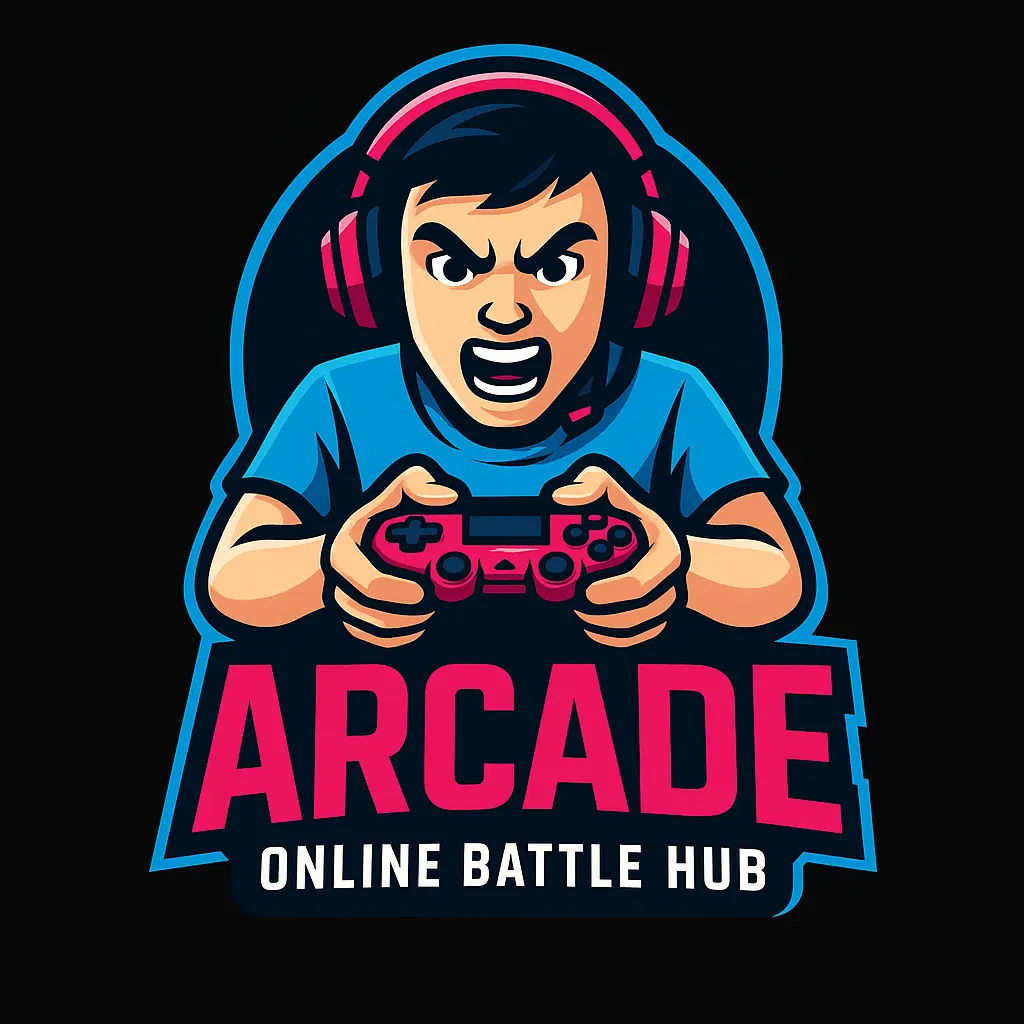 Cartoon gamer mascot with controller gaming logo template