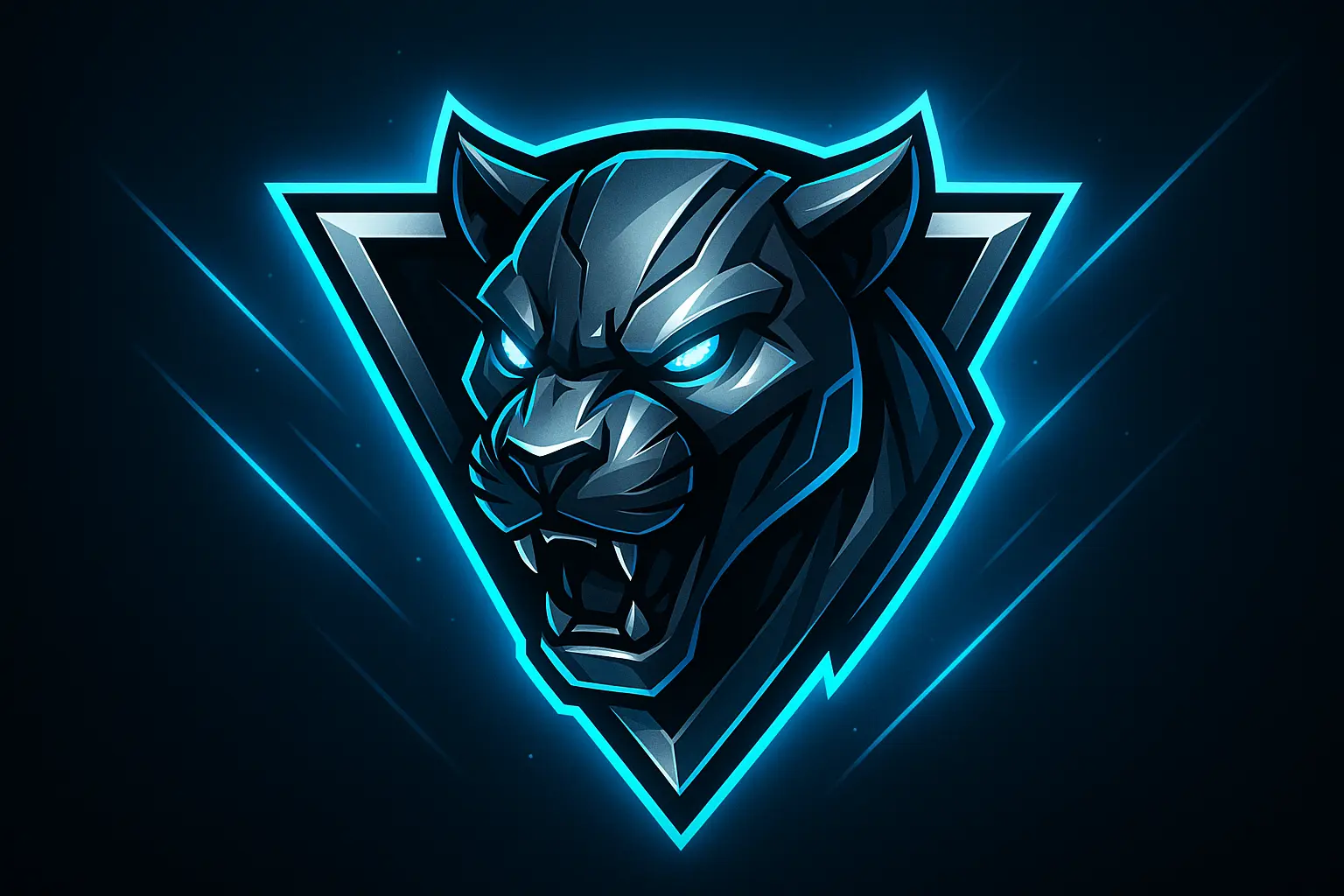 skull-themed gaming logo template with headset and red glow