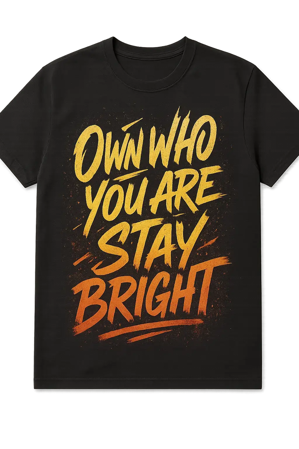 graffiti-style motivational t-shirt template with bold layered text