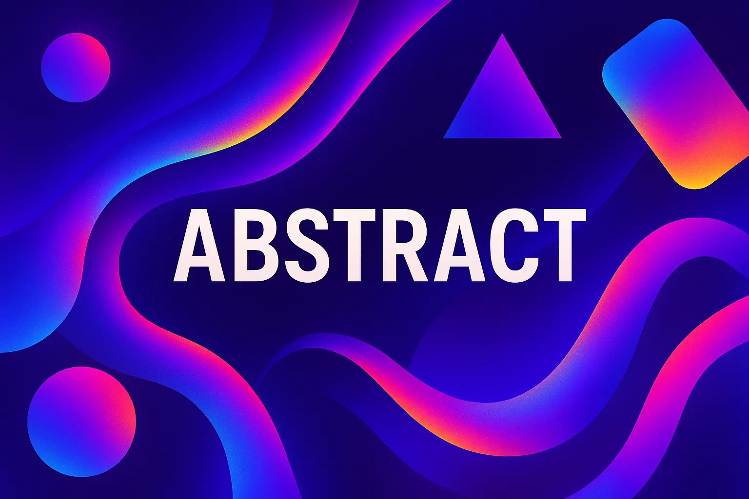 Abstract geometric banner template with bold neon gradients
