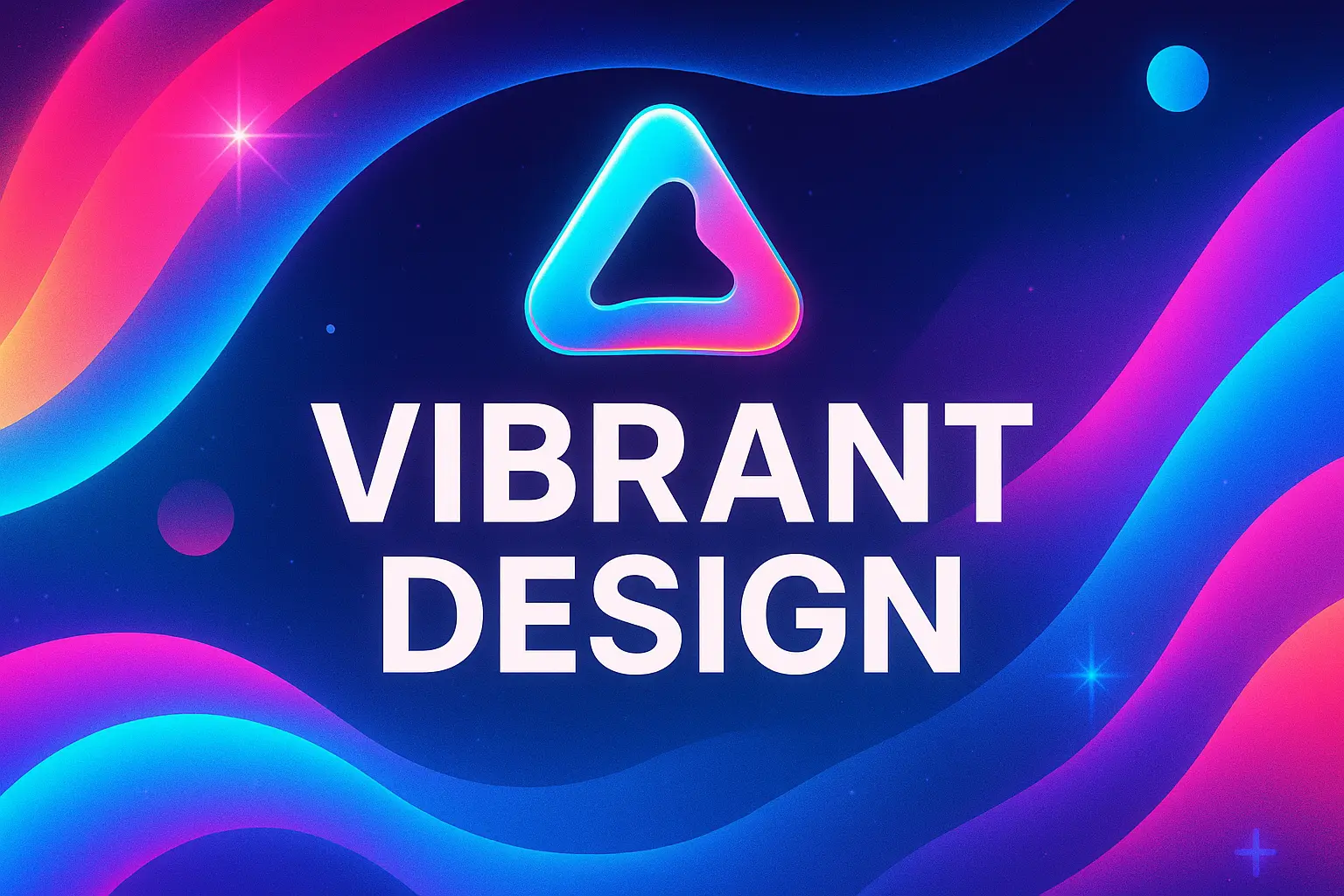Vibrant retro banner template with neon blue and pink design