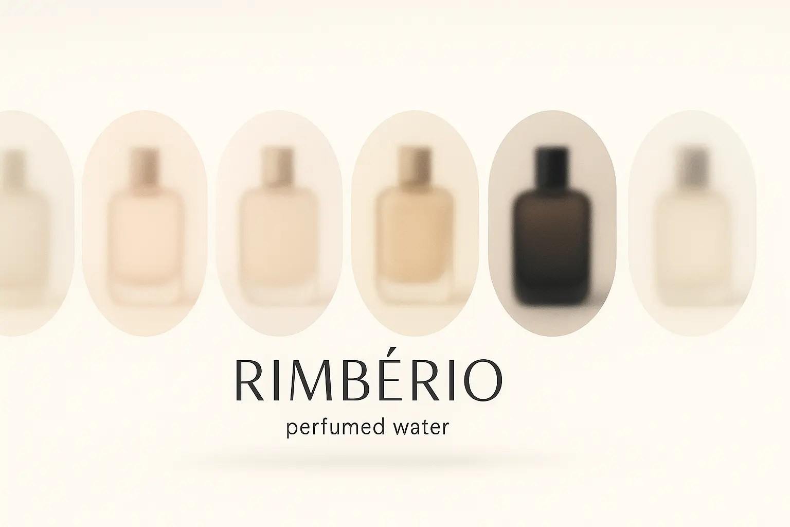 Elegant perfume banner template with soft pastel tones