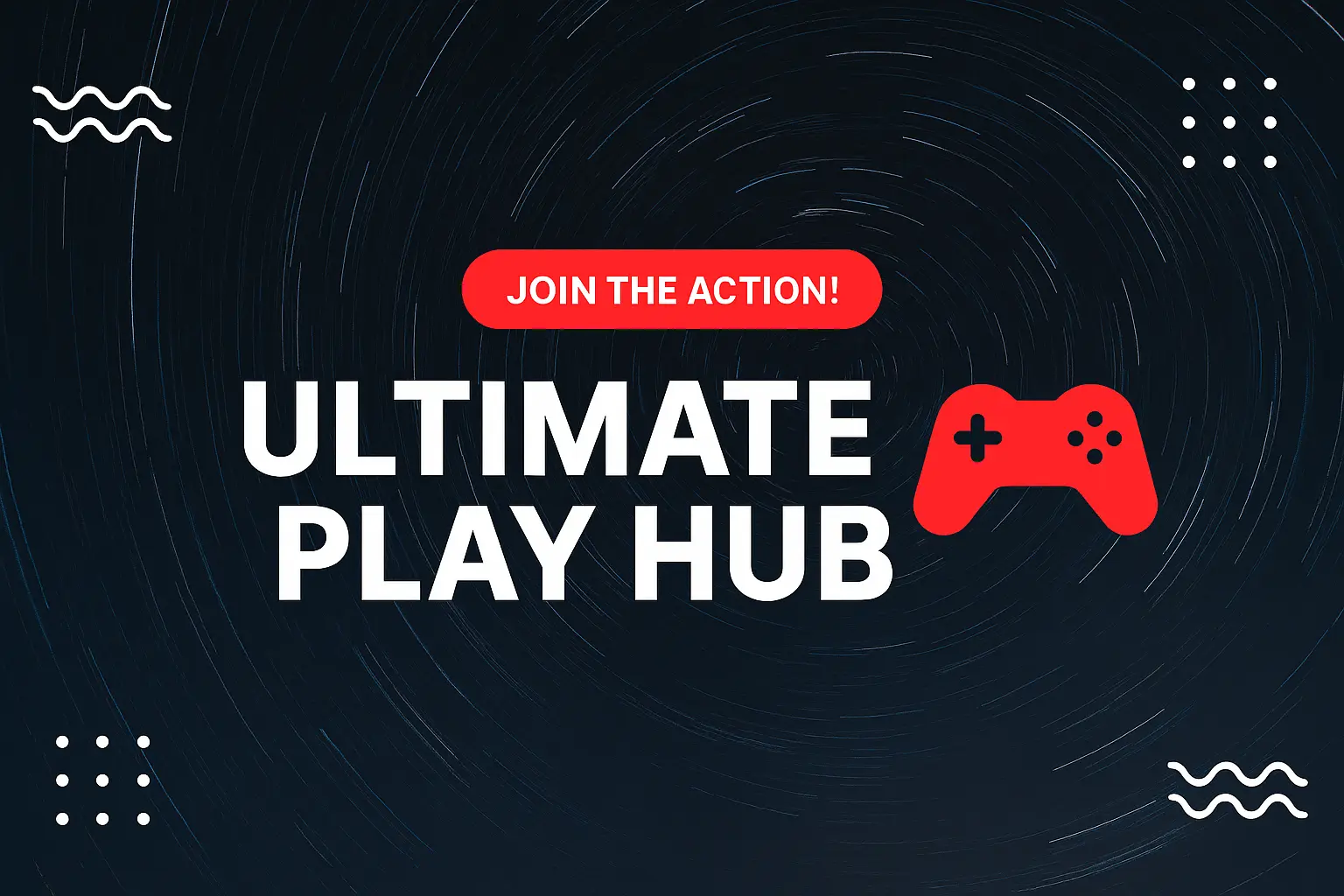 youtube banner template with star trails and gaming theme