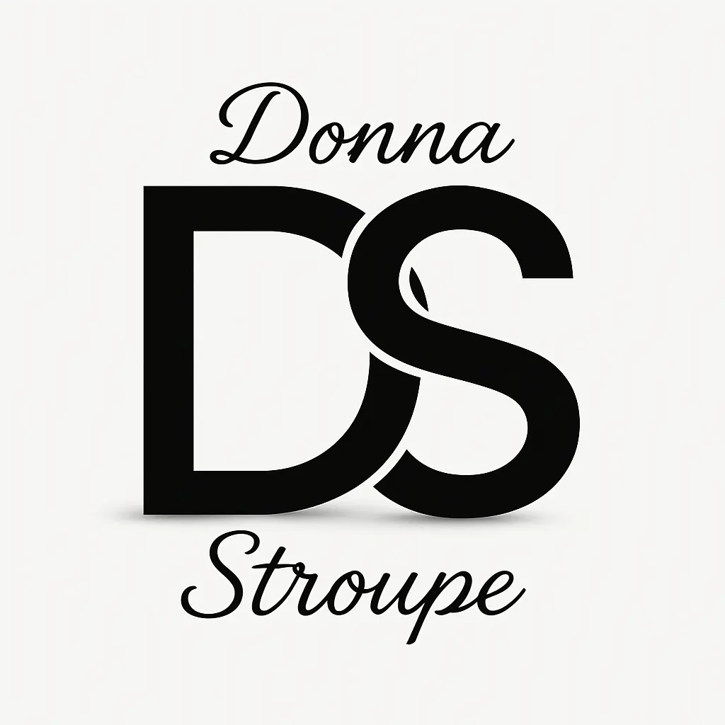 Elegant gold V and M monogram template