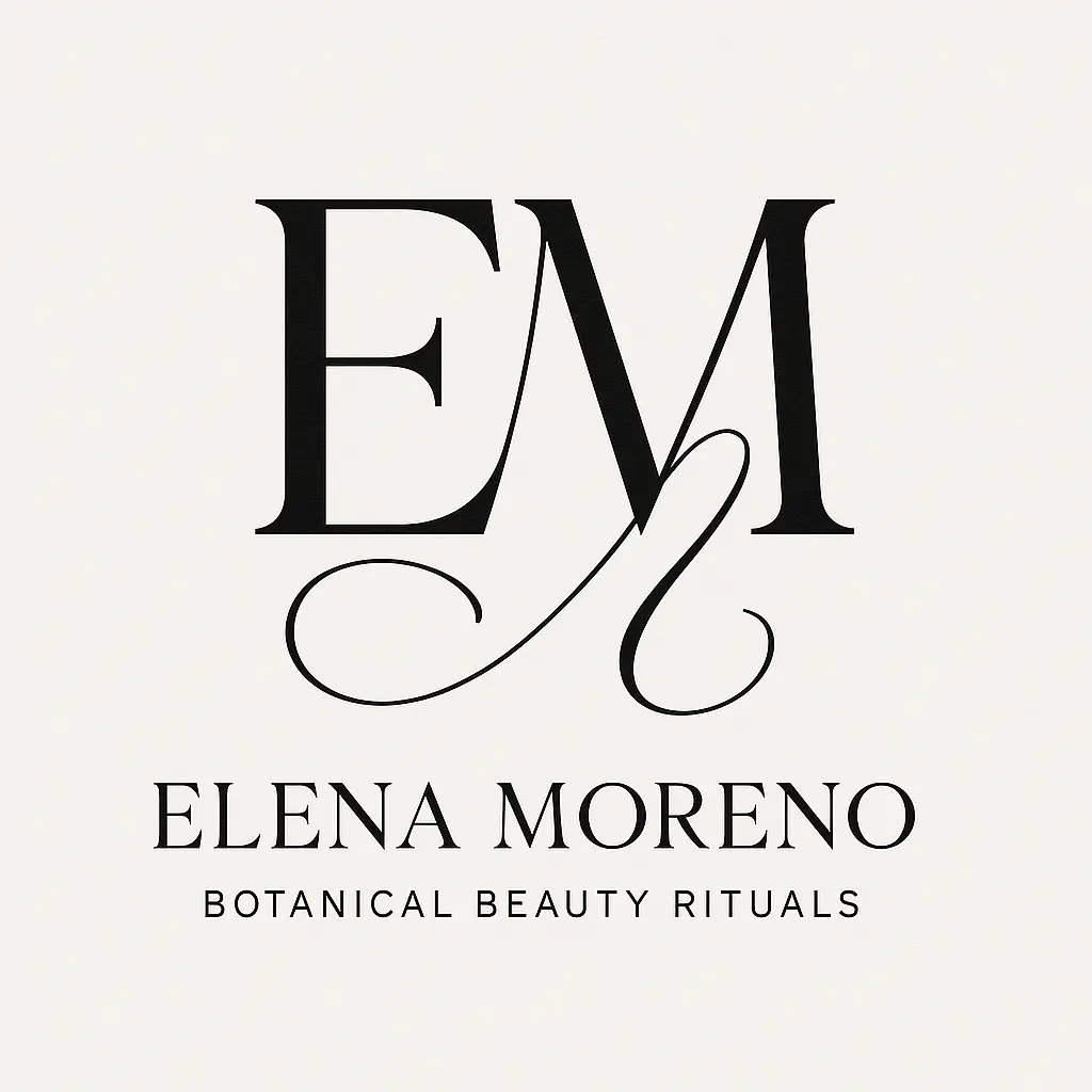 Elegant floral monogram template with initials in circle