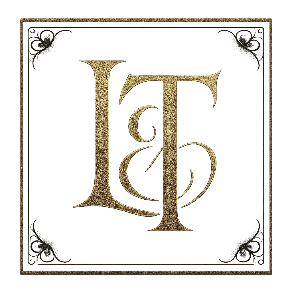 Bold HL monogram template with modern black and white design