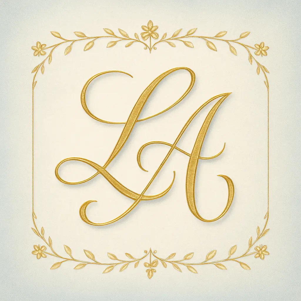Monogram template with interwoven RS initials and text Richard Sanchez.