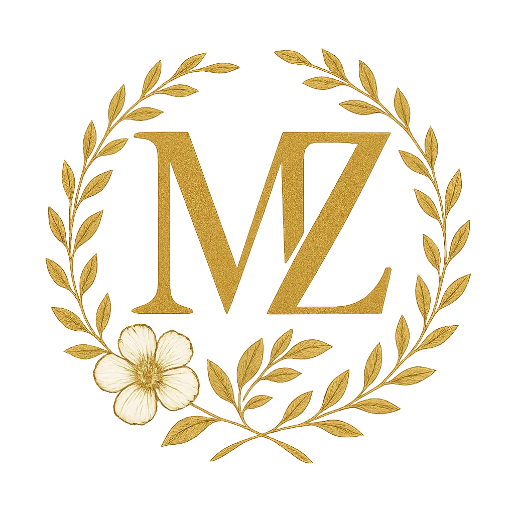 Monogram template with 'SB' and floral accents in modern style