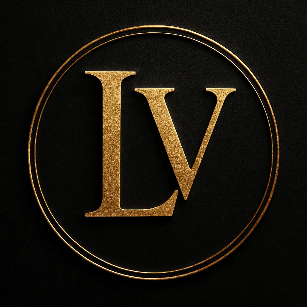 Monogram template featuring bold 'AD' initials in white on black