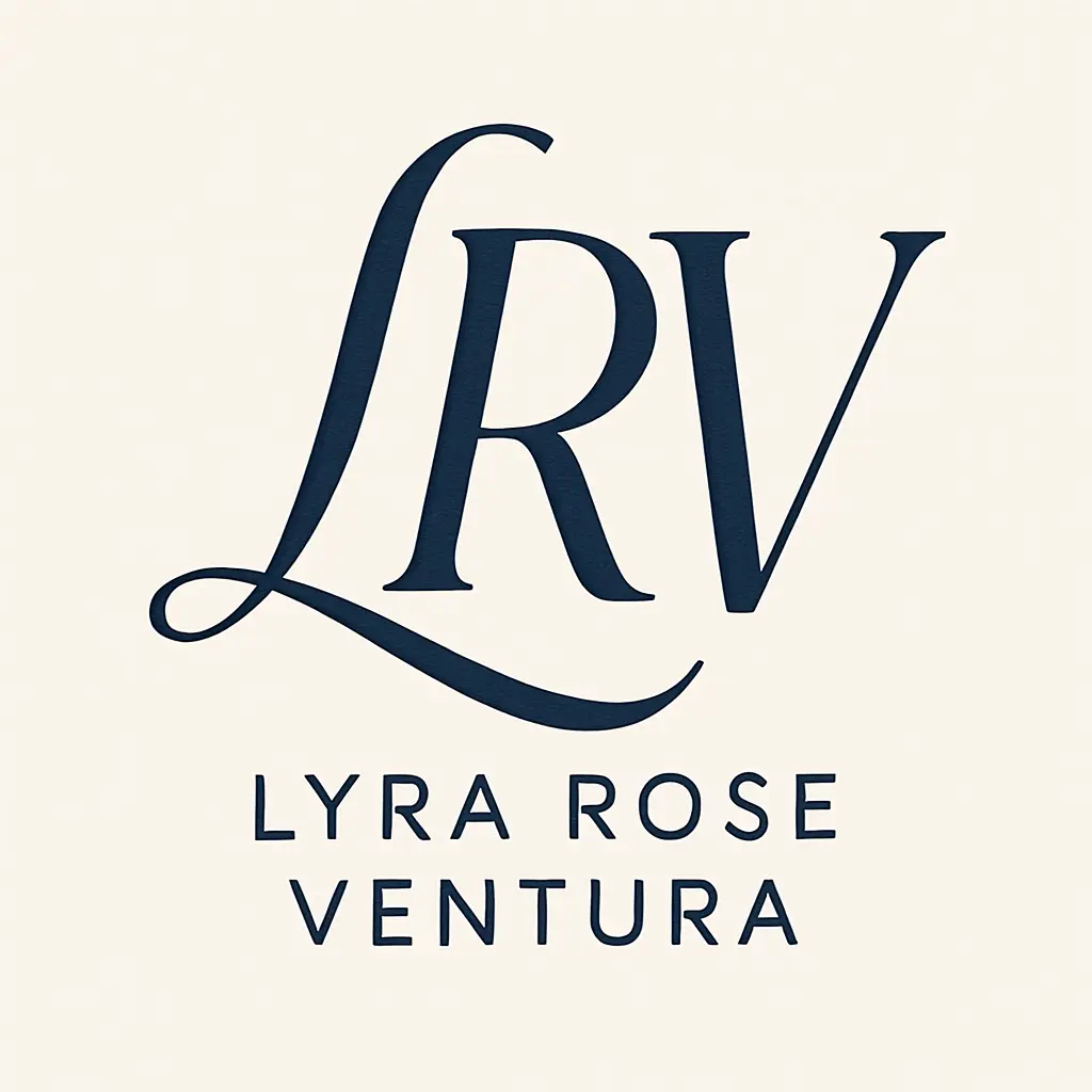 Elegant LQ monogram template with flowing script