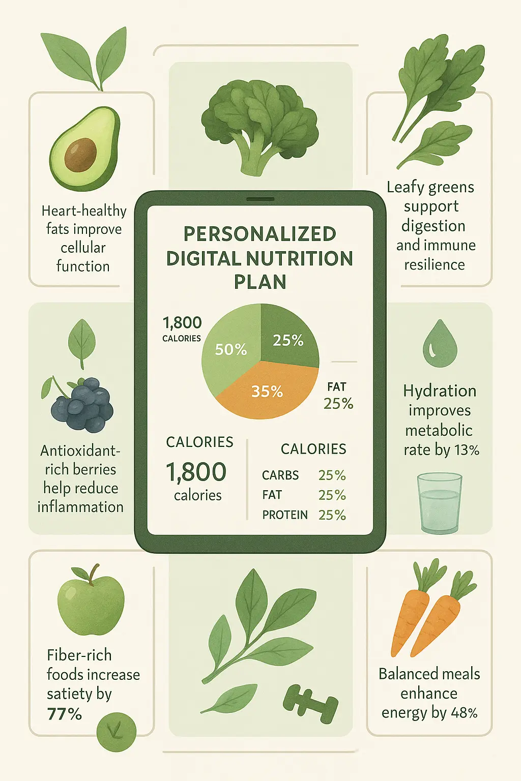 Healthy lifestyle product infographic template with food benefits