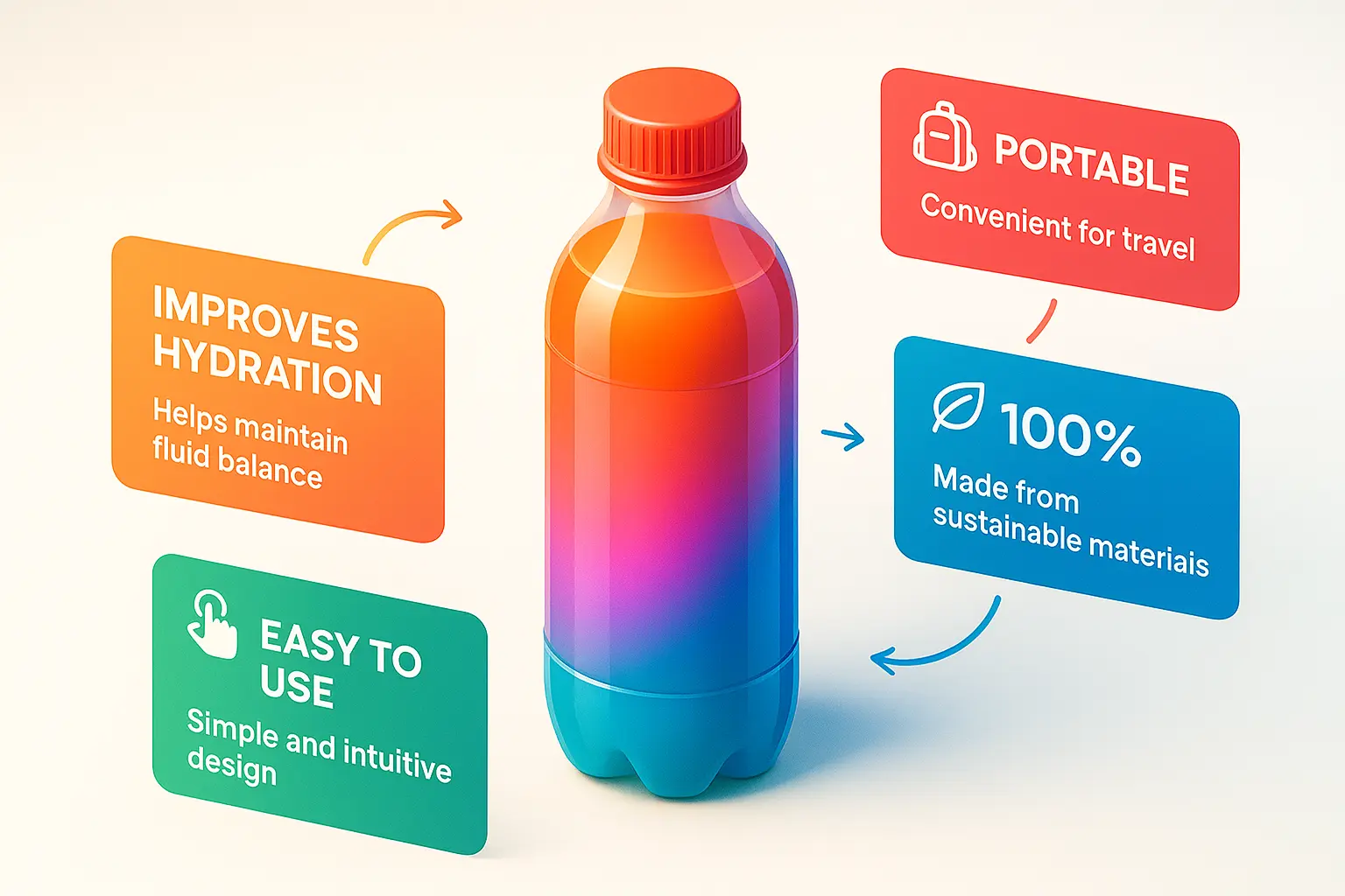 Product infographic template showcasing percentage data from 2012 to 2016