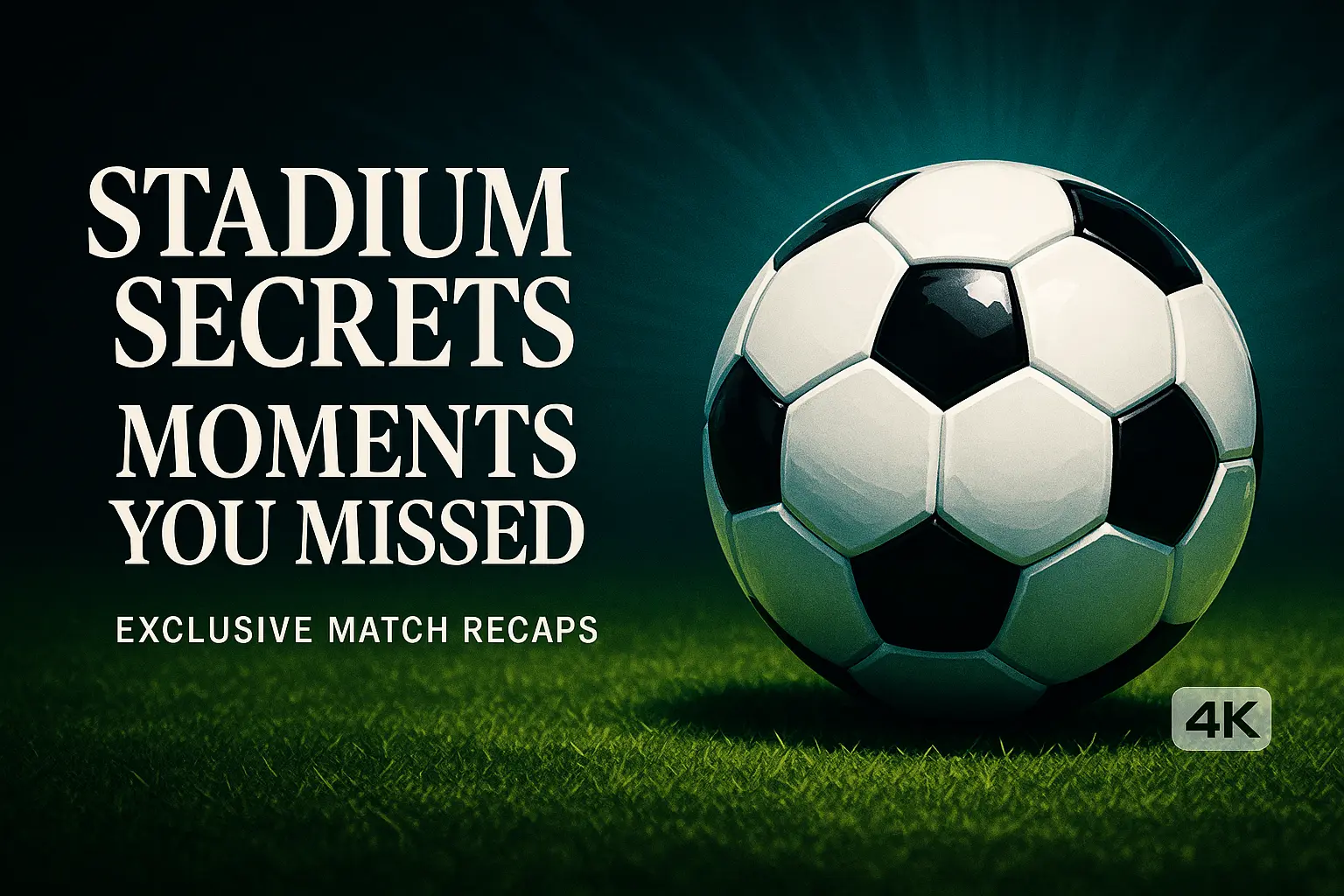 News YouTube Thumbnail template with soccer ball and bold text