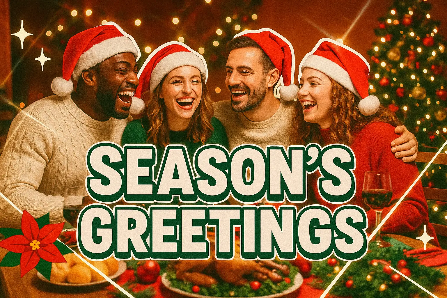 Christmas YouTube thumbnail template with woman holding gift