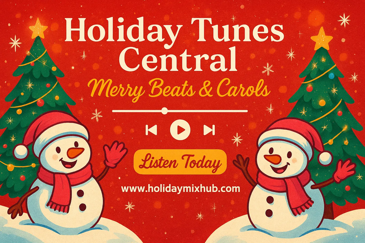 Christmas YouTube thumbnail template with child decorating a tree