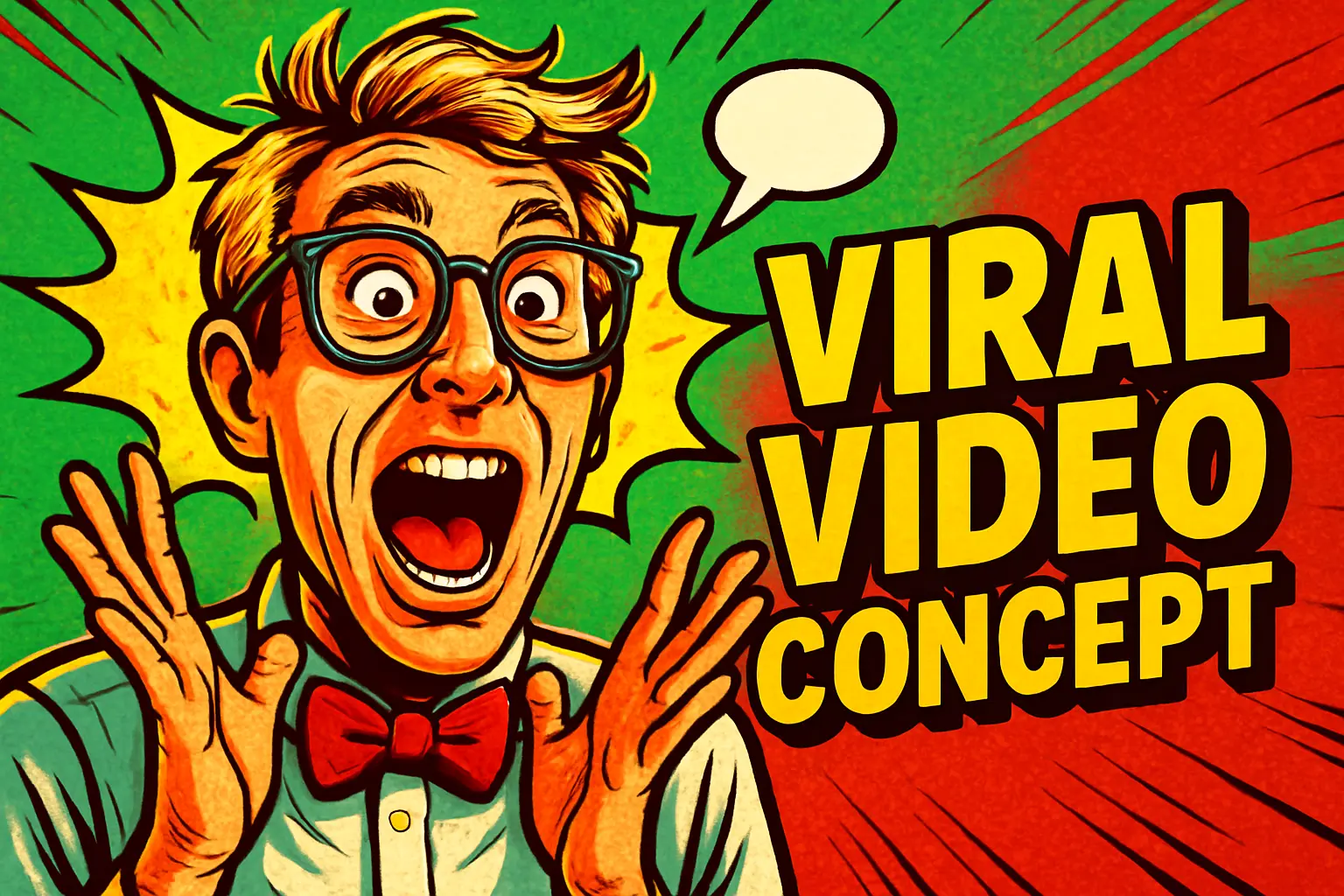 Funny YouTube Thumbnail template with expressive man in vibrant background