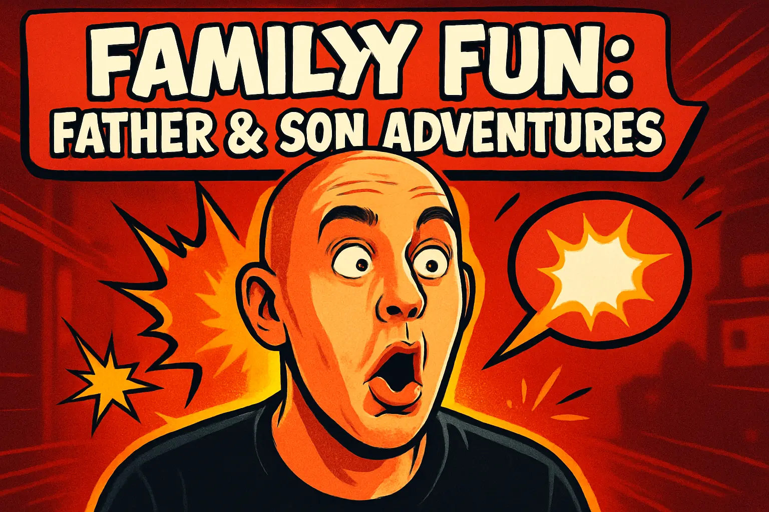 Funny YouTube Thumbnail template with expressive man and playful text