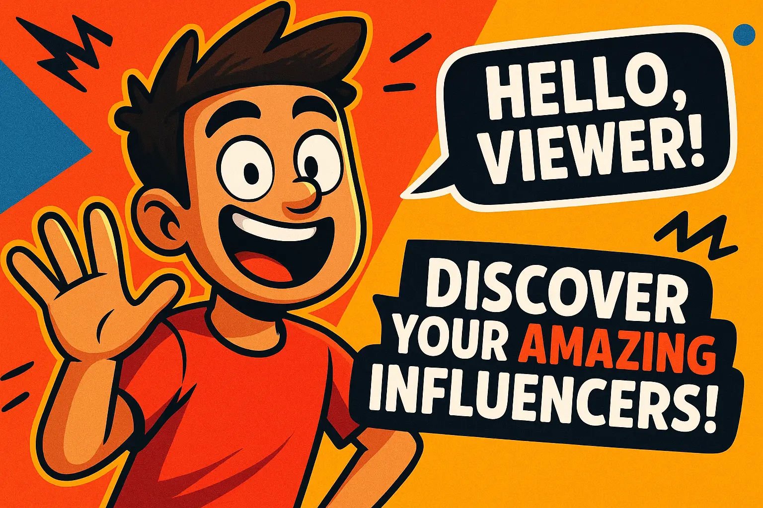 Funny YouTube Thumbnail template with playful colors.