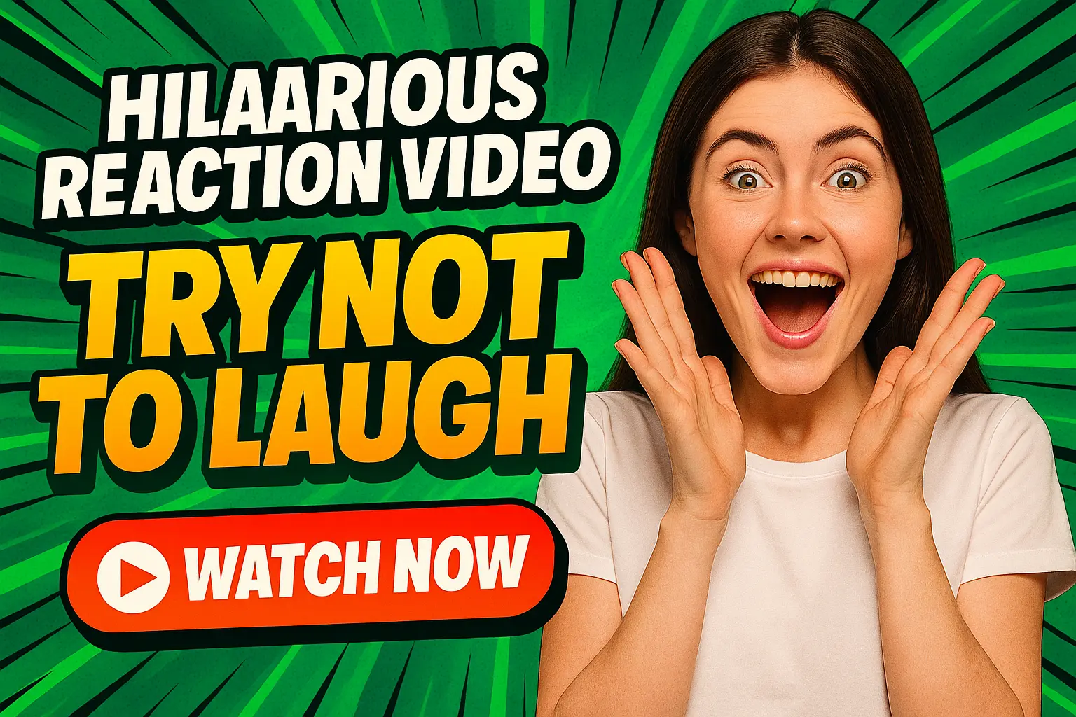 Shocked man and giant cartoon spider Funny YouTube Thumbnail template