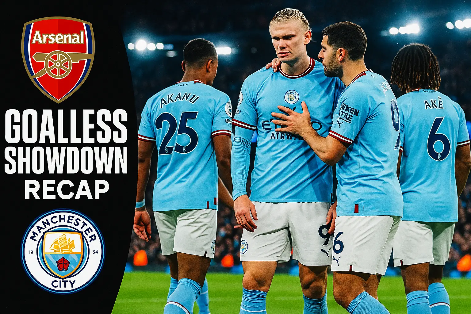 Football YouTube thumbnail template featuring a star player celebrating victory