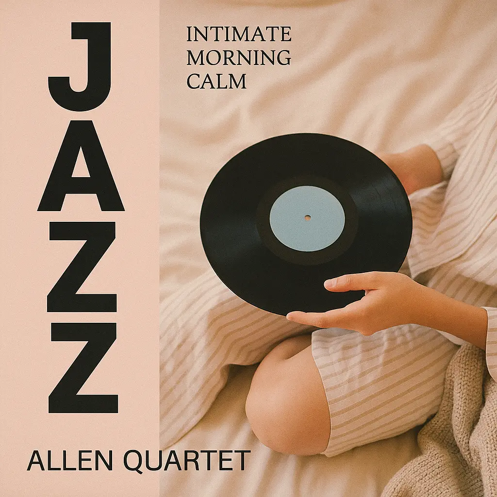 Jazz Album Covers template with pastel tones and vinyl aesthetic