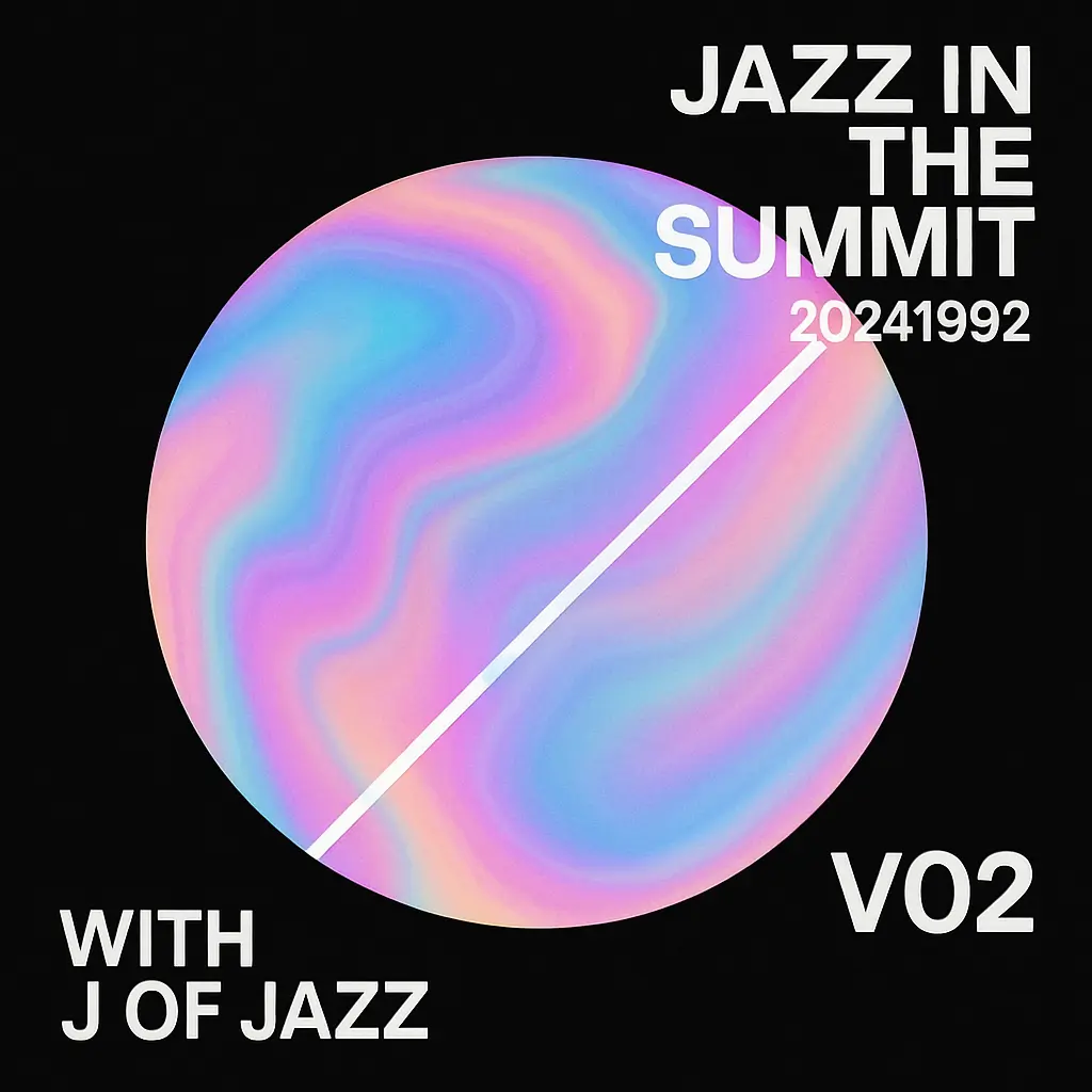 Jazz Album Covers template with colorful abstract design and modern typography