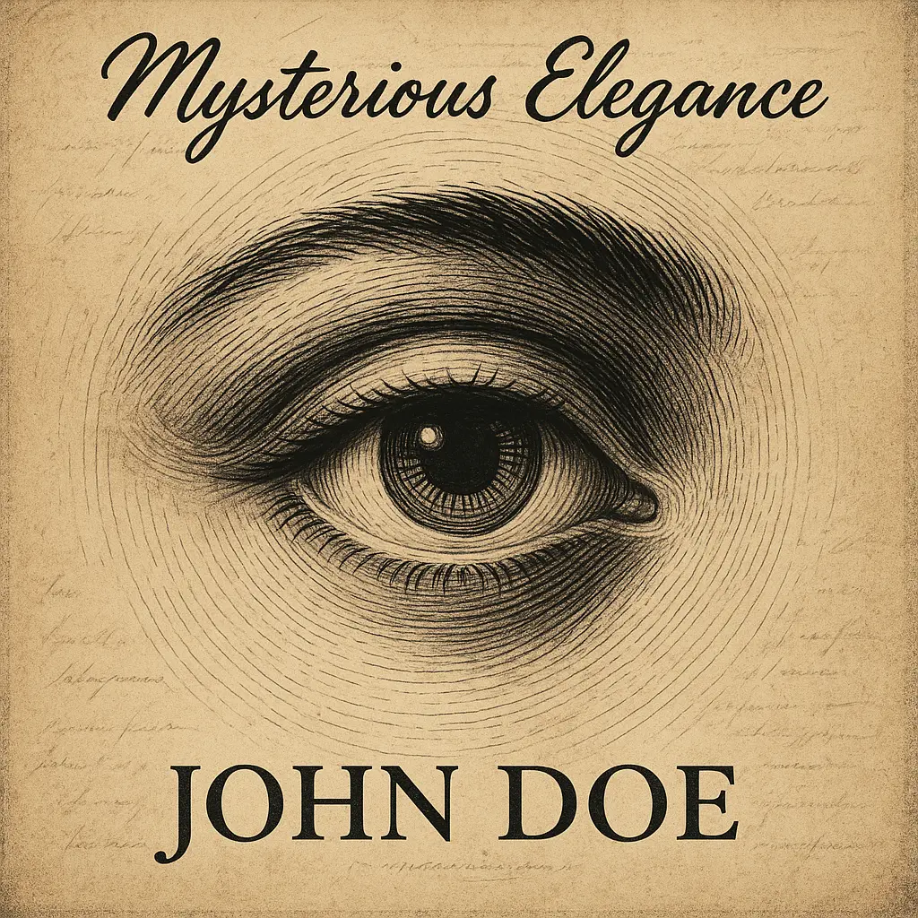 Jazz Album Covers template with stylized eye illustration and vintage text