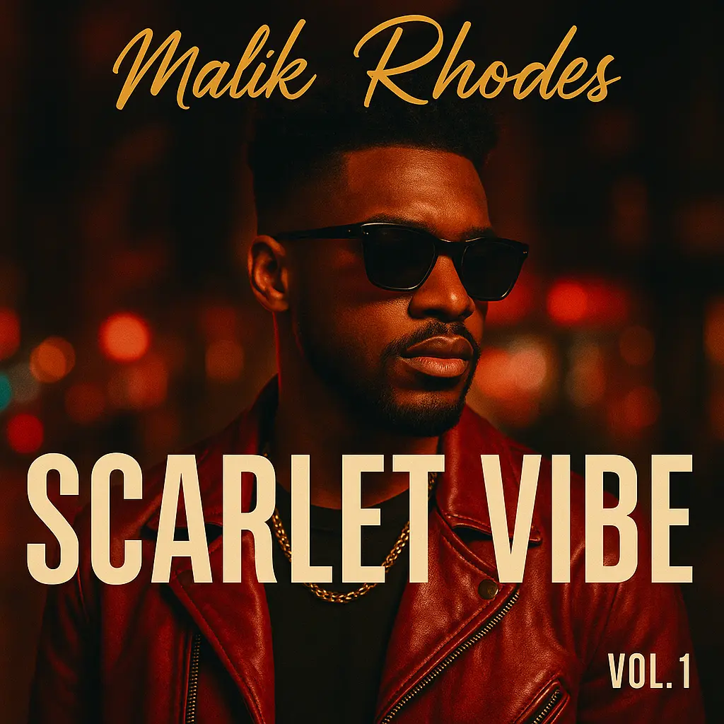 Jazz Album Covers template with bold red soul theme