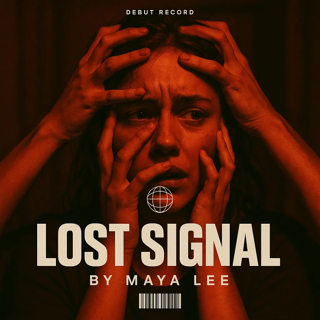 Hip-Hop Album Covers template with hands over a woman’s face