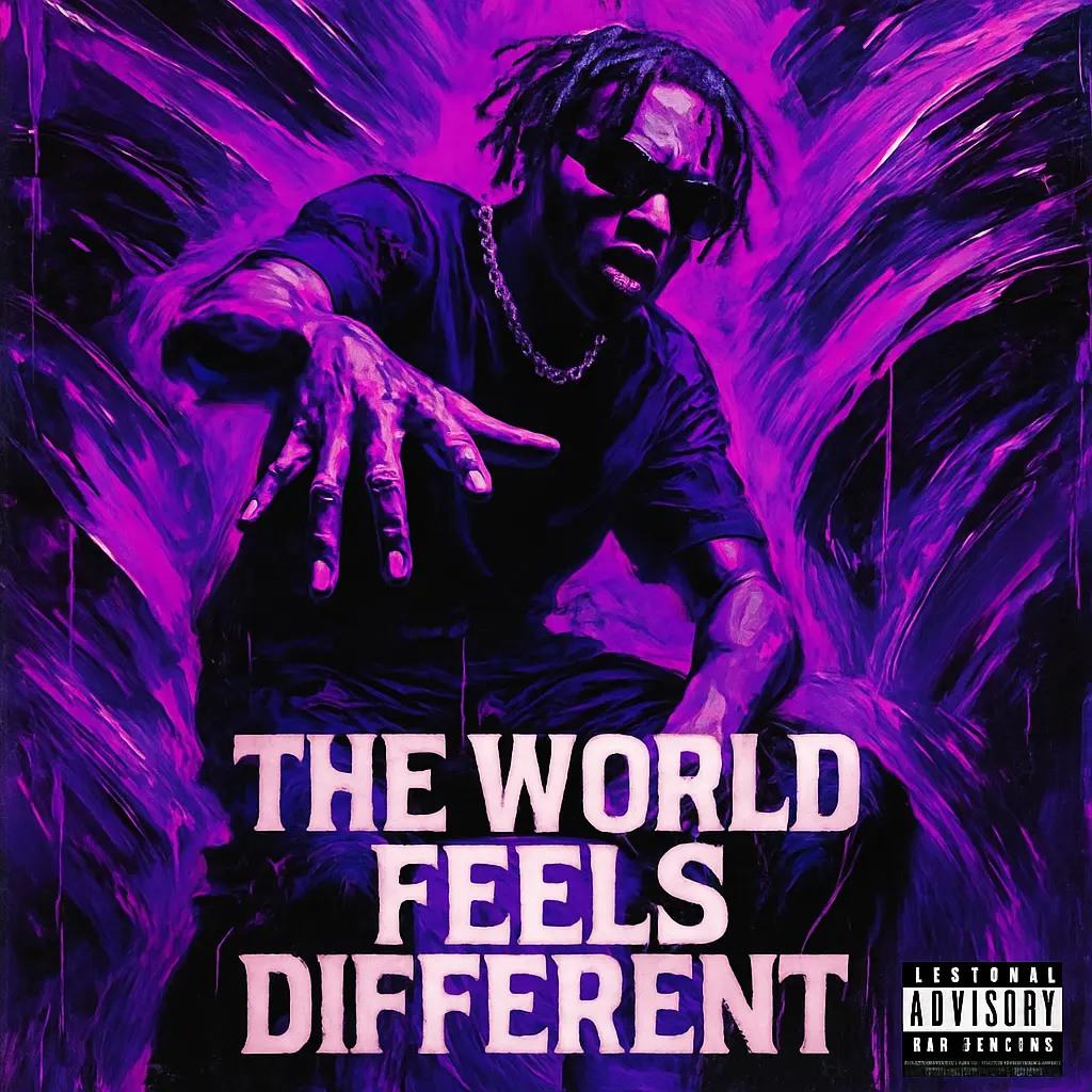 Hip-Hop Album Covers template with bold artist and abstract paint effects