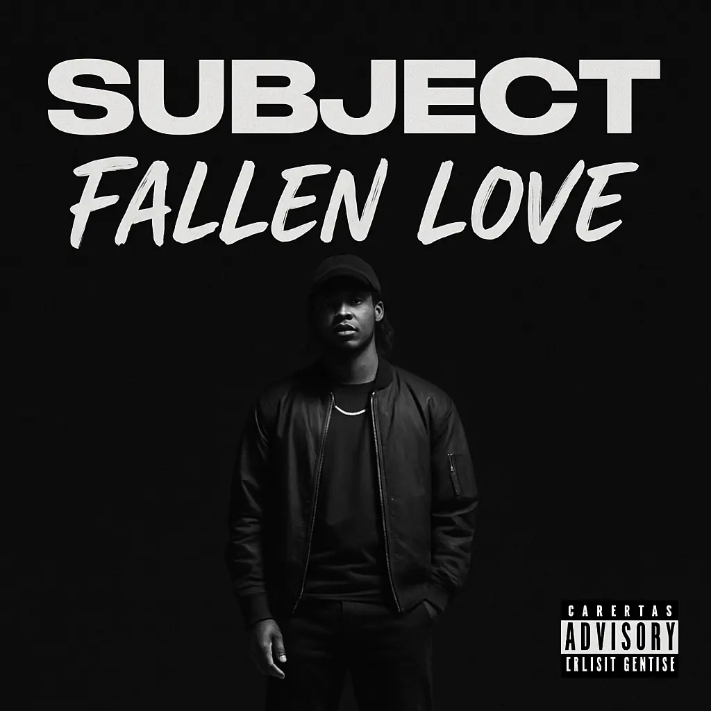 Hip-Hop Album Covers template featuring minimalist design with bold typography