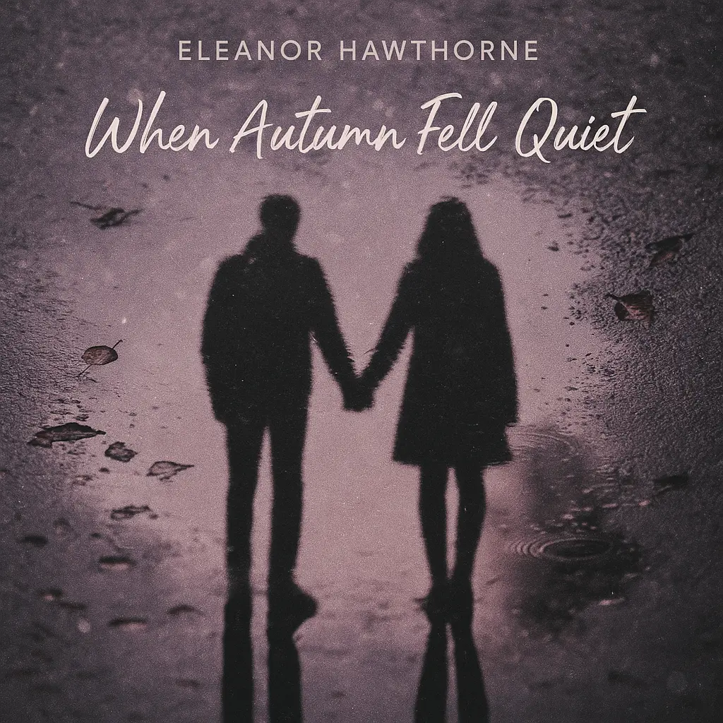 Shadowy couple reflection in bittersweet Love Album Covers template