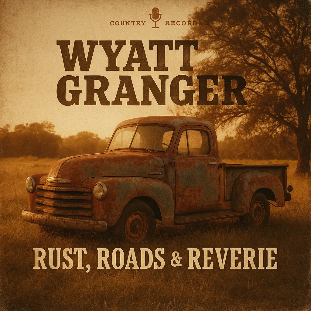 Rustic Country Album Covers template with vintage pickup